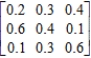 Determine whether the given matrix is stochastic. ​  