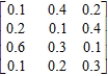 Determine whether the given matrix is stochastic. ​  