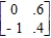 Determine whether the matrix is regular. ​   ​  A)  Not regular B)  Regular 