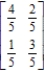 Find the steady-state vector for the transition matrix. ​   ​ A)    B)    C)    D)   