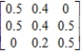 Find the steady-state vector for the transition matrix. ​  