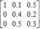 Answer whether the matrix ​   ​ is the steady-state matrix of the given stochastic matrix ​  