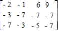 Consider the two-person, zero-sum matrix, strictly determined game. ​   ​ Find the saddle point(s)  of the game. ​ A)    B)    C)    D)    ,  