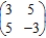 Find the optimal strategies, P and Q, for the row and column players, respectively. Also compute the expected payoff E of the matrix game and determine which player it favors, if any, if the row and column players use their optimal strategies. ​   ​ A)    ; favors row player B)    ; favors row player C)    ; favors row player D)    ; favors row player E)    ; favors row player