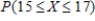 Suppose a probability distribution of a random variable X is represented by the accompanying histogram. Shade that part of the histogram whose area gives the probability   . ​   ​ A)  ​   B)    C)    D)    E)   