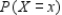 The probability distribution of the random variable X is shown in the accompanying table.     Find the following, rounded to two decimal places, if necessary.   __________   __________   __________   __________