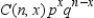 Use the formula   to determine the probability to four decimal places of the given event. The probability of exactly no failures in four trials of a binomial experiment in which   A)  0.0625 B)  0.0123 C)  0.0024 D)  0.2963
