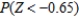 Find the value of the probability of the standard normal variable Z corresponding to this area.   A)  0.2800 B)  0.2609 C)  0.3582 D)  0.2578 E)  0.2582