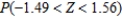 Find the value of the probability of the standard normal variable Z corresponding to this area.   A)  0.8692 B)  0.9749 C)  0.8725 D)  0.8927 E)  0.8708