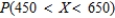 Suppose X is a normal random variable with   and   . Find the value of   . A)  0.8818 B)  0.9857 C)  0.8945 D)  0.8996 E)  0.9050