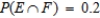 Let E and F be two events of an experiment with sample space S. Suppose   ,   , and   . ​ Compute   . __________ ​ Compute   . __________ ​ Compute   . __________ ​ Compute   . __________