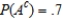 Determine whether the given events A and B are independent.   ,   , and   . ​  A)  dependent B)  independent 