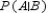Let A and B be events in a sample space S such that   ,   , and   . Find:   . Give the answer to two decimal places, if necessary. ​   __________