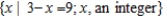 List the elements of the given set in roster notation. ​   ​ A)    B)    C)    D)   