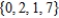 Let   . Which of the following sets are equal to A? ​      
