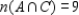 Let A, B, and C be subsets of a universal set U and suppose   ,   ,   ,   ,   ,   ,   , and   . ​ Compute   . ​ A)  38 B)  33 C)  19 D)  24 E)  34 F)  9