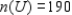 Let A and B be subsets of a universal set U and suppose   ,   ,   , and   . Compute   . ​ A)  40 B)  90 C)  30 D)  20 E)  170 F)  10