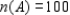Let A and B be subsets of a universal set U and suppose   ,   ,   , and   . Compute   . ​ A)  40 B)  90 C)  30 D)  20 E)  170 F)  10