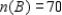 Let A and B be subsets of a universal set U and suppose   ,   ,   , and   . Compute   . ​ A)  40 B)  90 C)  30 D)  20 E)  170 F)  10