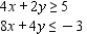 Determine graphically the solution set for the system of inequalities and indicate whether the solution set is bounded or unbounded.   A)  unbounded   B)  bounded, no solution   C)  unbounded  