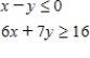 Determine graphically the solution set for the system of inequalities and indicate whether the solution set is bounded or unbounded. ​   ​ A)  unbounded   ​ B)  unbounded   ​ C)  unbounded   ​