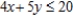 Determine whether the statement is true or false. If it is true, explain why it is true. If it is false, give an example to show why it is false. The following problem is a linear programming problem. Minimize     subject to:   x - y = 0     A)  False. As we know, a linear programming problem consists of a linear objective function to be maximized or minimized subject to certain constraints in the form of linear equalities or inequalities. The linear objective function to be minimized is C = 4x + 5y , but the constraint   are not in the form of linear inequality. B)  True. As we know, a linear programming problem consists of a linear objective function to be maximized or minimized subject to certain constraints in the form of linear equalities or inequalities. The linear objective function to be minimized is C = 4x + 5y , and all the constraints   are in the form of linear equalities or inequalities.