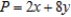 Solve the linear programming problem by the method of corners. Find the maximum and minimum of   subject to           A)  Max: x = 0; y = 5; P = 131 Min: x = 5; y = 15; P = 42 B)  Max: x = 5; y = 15; P = 131 Min: x = 0; y = 5; P = 42 C)  Max: x = 5; y = 15; P = 130 Min: x = 0; y = 5; P = 40 D)  Max: x = 0; y = 5; P = 130 Min: x = 5; y = 15; P = 40
