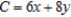 Solve the linear programming problem by the method of corners. Minimize   subject to         A)  x = 2; y = 1; P = 22 B)  x = 2; y = 1; P = 20 C)  x = 4; y = 0; P = 25 D)  x = 4; y = 0; P = 24
