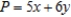Solve the linear programming problem by the method of corners. Maximize   subject to         A)  x = 0; y = 6; P = 36 B)  x = 38; y = 7; P = 37 C)  x = 3; y = 6; P = 37 D)  x = 3; y = 3; P = 33