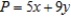 Solve the linear programming problem by the method of corners. Find the maximum and minimum of   subject to           Max: x = __________; y = __________; P = __________ Min: x = __________; y = __________; P = __________