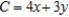 You are given a linear programming problem.Use the method of corners to solve the problem. Maximize     A)  23 B)  27 C)  25 D)  31 E)  29