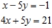 Solve the linear system of equations ​   ​ A)  Unique solution:   B)  Unique solution:   C)  Infinitely many solutions;   D)  No solution