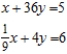 Solve the linear system of equations ​   ​ A)  Unique solution:   B)  Unique solution:   C)  Infinitely many solutions;   D)  No solution