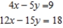 Solve the linear system of equations ​   ​ A)  Unique solution:   B)  Unique solution:   C)  Infinitely many solutions;   D)  No solution