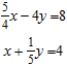 Determine whether the system of linear equations has one and only one solution, infinitely many solutions, or no solution. Find all solutions whenever they exist. ​   ​ A)  one and only one solution   B)  one and only one solution   C)  infinitely many solutions   D)  one and only one solution   E)  no solution