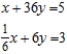 Solve the linear system of equations. If the system is inconsistent, indicate this. ​  