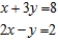 Determine whether the system of linear equations has one and only one solution, infinitely many solutions, or no solution. Find all solutions whenever they exist. ​  