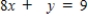 Write the augmented matrix corresponding to the given system of equations.     A)    B)    C)    D)    E)   