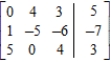 Write the system of equations corresponding to the given augmented matrix. ​  