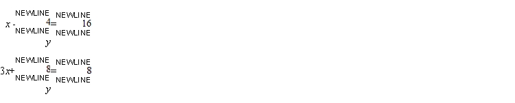 Solve the system of linear equations using the Gauss-Jordan elimination method.  