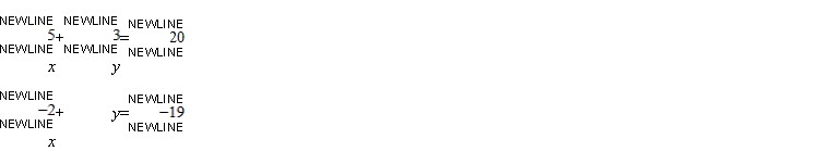 Solve the system of linear equations using the Gauss-Jordan elimination method.  