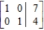 Indicate whether the matrix is in row-reduced form. Answer yes or no. ​  