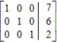 Indicate whether the matrix is in row-reduced form. Answer yes or no. ​  