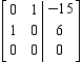 Indicate whether the matrix is in row-reduced form. Answer yes or no.  