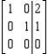 Given that the augmented matrix in row-reduced form is equivalent to the augmented matrix of a system of linear equations, determine whether the system has a solution and find the solution or solutions to the system, if they exist.   A)    B)    C)    D)    E)  The system is inconsistent