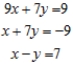 Solve the system of linear equations, using the Gauss-Jordan elimination method.   A)    B)    C)    D)    E)  no solution