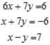 Solve the system of linear equations, using the Gauss-Jordan elimination method.   A)    B)    C)    D)    E)  no solution