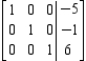 Given that the augmented matrix in row-reduced form is equivalent to the augmented matrix of a system of linear equations, determine whether the system has a solution and find the solution or solutions to the system, if they exist. If not, answer inconsistent.  