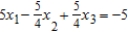 Solve the system of linear equations using the Gauss-Jordan elimination method. If there is no solution, answer none. ​      