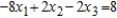 Solve the system of linear equations using the Gauss-Jordan elimination method. If there is no solution, answer none. ​      